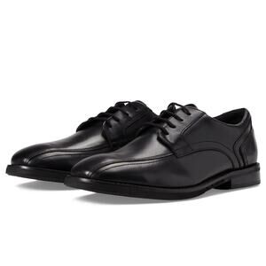 NWT Clarks Men’s Un Hugh Way Oxfords Black Leather Dress Shoes Size 8